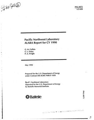 Primary view of object titled 'Pacific Northwest Laboratory ALARA report for CY 1990'.
