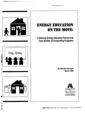 Energy education on the move: A national energy education survey and case studies of outstanding programs