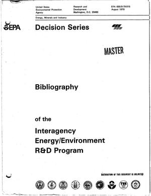 Bibliography of the Interagency Energy/Environment R and D Program