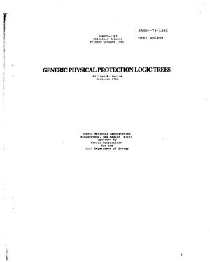 Generic physical protection logic trees