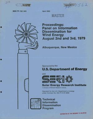 Proceedings: panel on information dissemination for wind energy