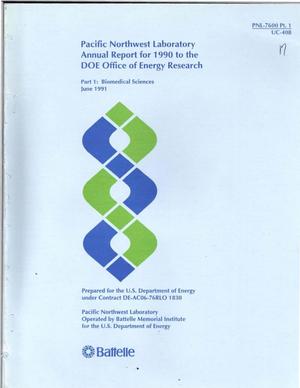 Pacific Northwest Laboratory annual report for 1990 to the DOE Office of Energy Research