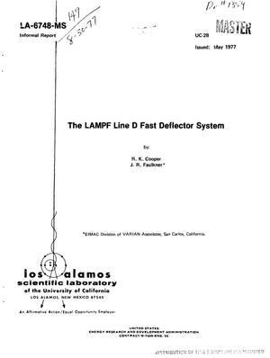 LAMPF Line D fast deflector system
