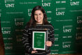 Photograph: [Elvia Limón recognized for being an Outstanding Graduate Student]