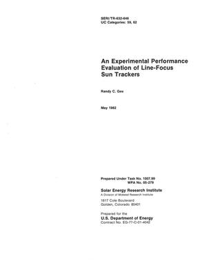 Experimental performance evaluation of line-focus sun trackers