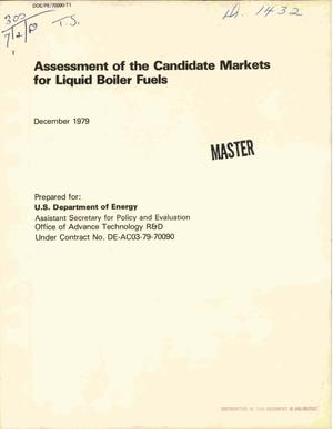 Assessment of the candidate markets for liquid boiler fuels