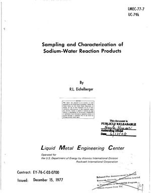 Sampling and characterization of sodium-water reaction products
