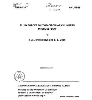 Fluid forces on two circular cylinders in crossflow
