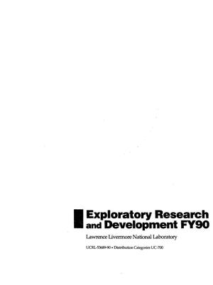 Exploratory research and development FY90
