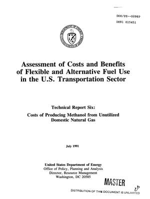 Assessment of costs and benefits of flexible and alternative fuel use in the US transportation sector