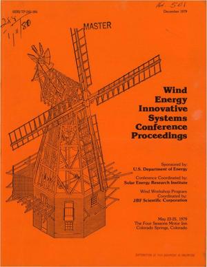 Wind Energy Innovative Systems conference proceedings