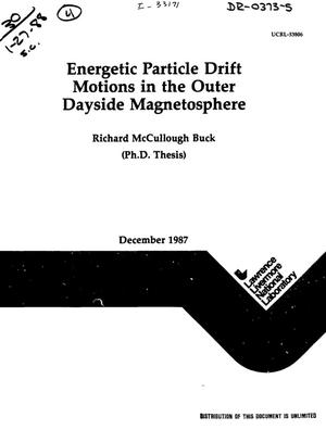 Energetic particle drift motions in the outer dayside magnetosphere