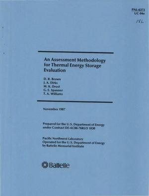An assessment methodology for thermal energy storage evaluation