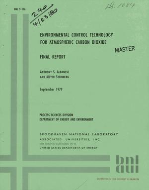 Environmental Control Technology for Atmospheric Carbon Dioxide. Final Report