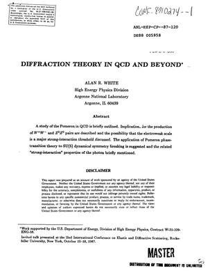 Diffraction theory in QCD and beyond