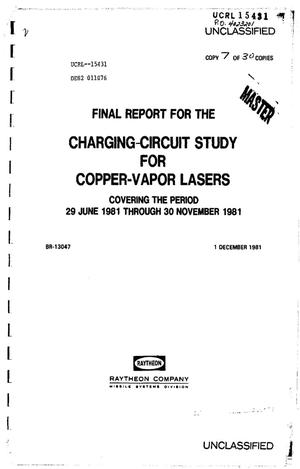 Charging-circuit study for copper-vapor lasers. Final report, 29 June 1981-30 November 1981