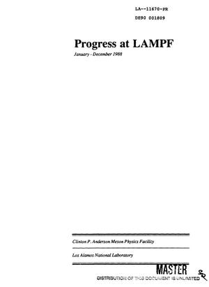 Progress at LAMPF