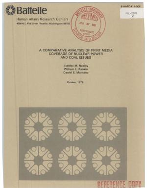 Comparative analysis of print media coverage of nuclear power and coal issues