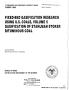 Report: Fixed-bed gasification research using US coals. Volume 5. Gasificatio…