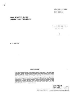 1990 waste tank inspection program