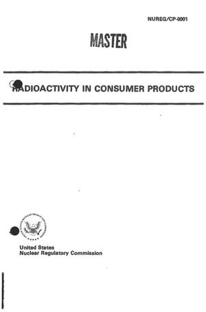 Radioactivity in consumer products