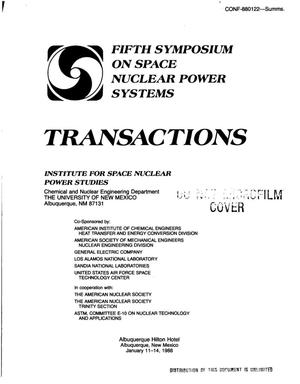 Transactions of the fifth symposium on space nuclear power systems