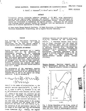 Primary view of object titled 'Neutron scattering: Technological achievements and illustrative results'.