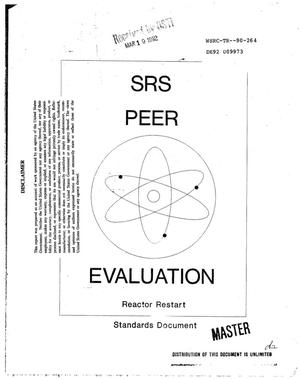 Savannah River Site peer evaluator standards: Operator assessment for restart