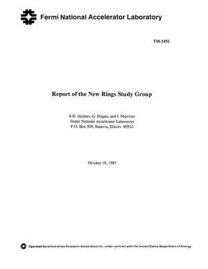 Report of the New Rings Study Group