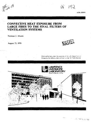 Convective heat exposure from large fires to the final filters of ventilation systems