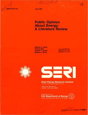 Public opinion about energy: a literature review