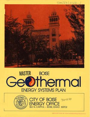 Geothermal energy systems plan for Boise City