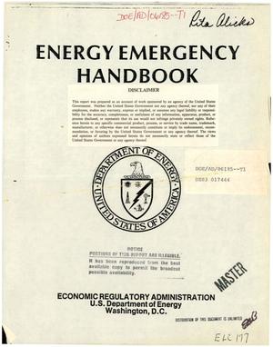 Energy emergency handbook