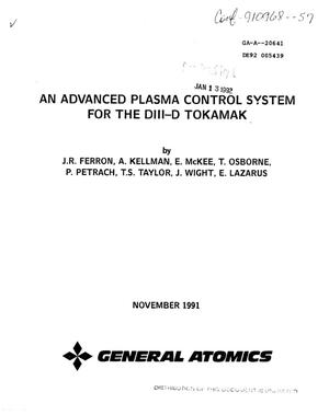An advanced plasma control system for the DIII-D tokamak
