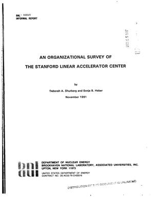 An organizational survey of the Stanford Linear Accelerator Center