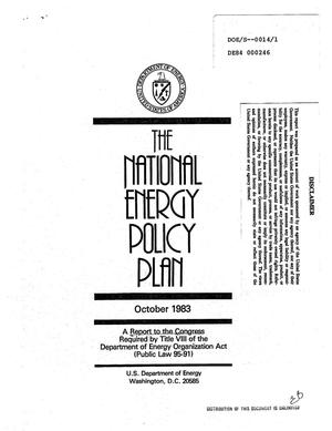 National Energy Policy Plan; A Report to the Congress Required by Title VIII of the Department of Energy Organization Act (Public Law 95-91)