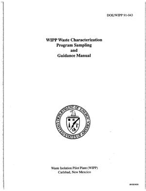 WIPP waste characterization program sampling and analysis guidance manual