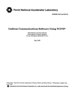 Uniform communications software using TCP/IP
