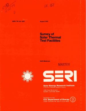 Survey of solar thermal test facilities