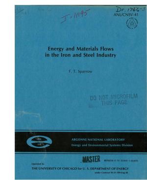Energy and materials flows in the iron and steel industry