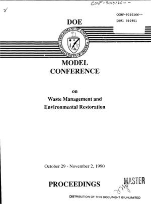 DOE Model Conference on Waste Management and Environmental Restoration