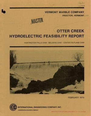 Vermont Marble Company, Proctor, Vermont: Otter Creek hydroelectric feasibility report