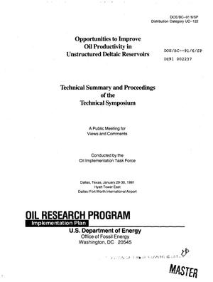 Opportunities to improve oil productivity in unstructured deltaic reservoirs