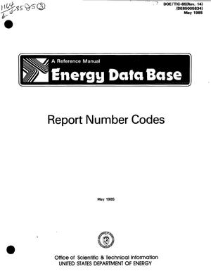 Report number codes