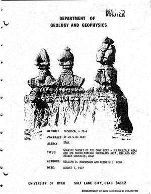 Gravity survey of the Cove Fort-Sulphurdale KGRA and the North Mineral Mountains area, Millard and Beaver Counties, Utah. Technical report: Volume 77-4