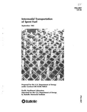 Intermodal transportation of spent fuel