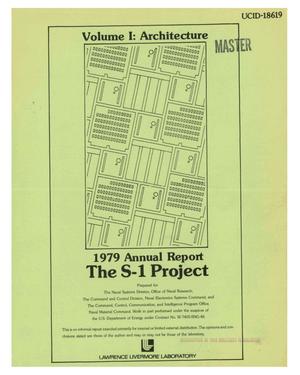 S-1 project. Volume I. Architecture. 1979 annual report