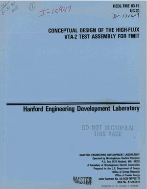 Conceptual design of the high-flux VTA-2 test assembly for FMIT