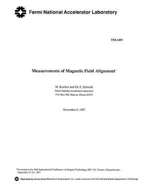 Measurements of magnetic field alignment