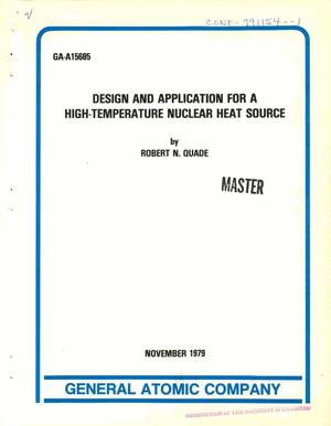 Design and application for a high-temperature nuclear heat source